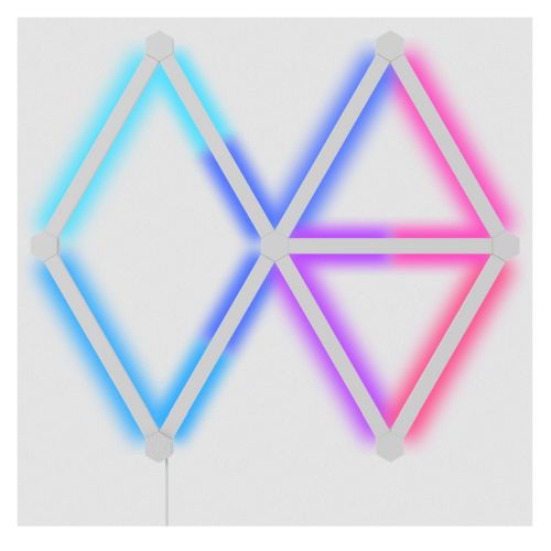 Nanoleaf Lines 60 Degrees Starter Kit (9-Lines), RGB Light Bars, Create an Illuminated Display, Screen Mirror/Music Reaction, App/Voice/Manual Control Nanoleaf Lines 60 Degrees Starter Kit (9-Lines), RGB Light Bars, Create an Illuminated Display, Screen Mirror/Music Reaction, App/Voice/Manual Control